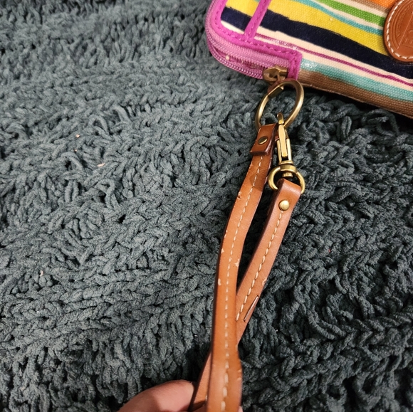 Fossil Striped Wristlet with Pink Accents - Picture 8 of 12